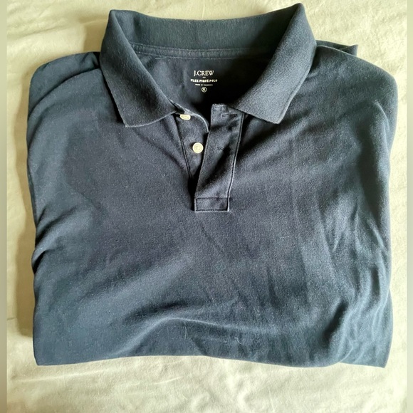 J.Crew Flex Pique Navy Blue Polo - Picture 3 of 5